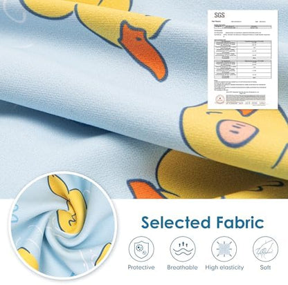 cyeollo Recovery Suit for Dogs Surgery Spay Neuter Onesie, Yellow Duck, XS