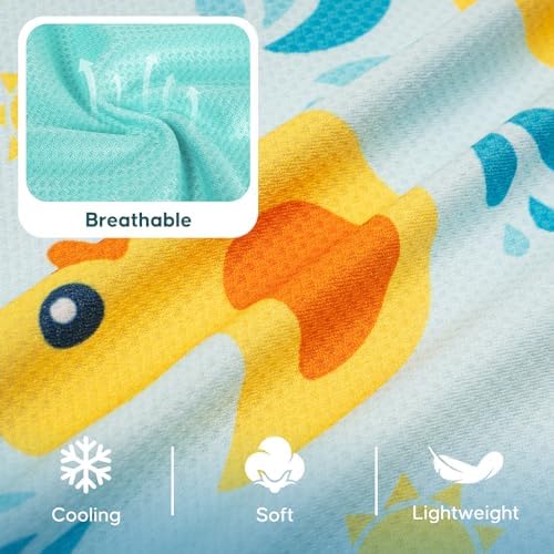 KYEESE 2Pack Dog Shirt for Small Dogs Soft Breathable T-Shirts, Duck+Blue