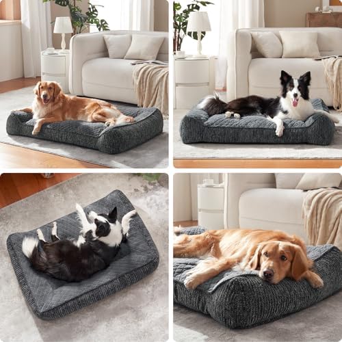 JOEJOY XL Orthopedic Dog Bed for Large Dogs, Extra Thick Foam Pet Bed Sofa