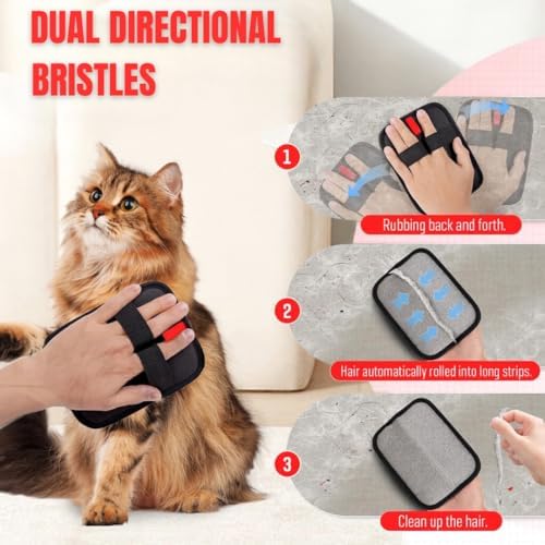 Pet Hair Remover Pad – Reusable Electrostatic Hair Removal Tool for Dogs & Cats, Effective Fur Remover for Furniture, Couch, Carpet, Clothes & Car