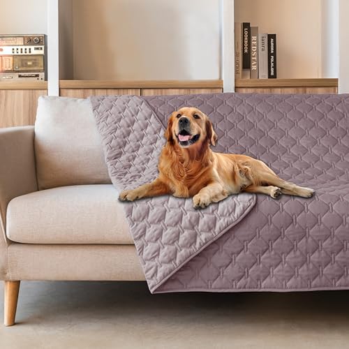gogobunny Waterproof Pet Blanket for Bed, Washable Couch Cover for Dog Cat