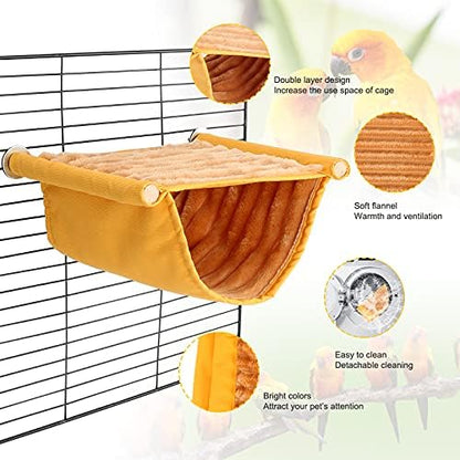 BWOGUE Bird Nest Bed Hanging Hammock, Parakeet Bed for Cage, Cockatiel Bed