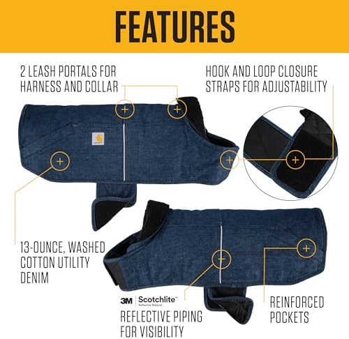 Carhartt Denim Insulated Chore Coat Canal M