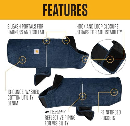 Carhartt Denim Insulated Chore Coat Canal M