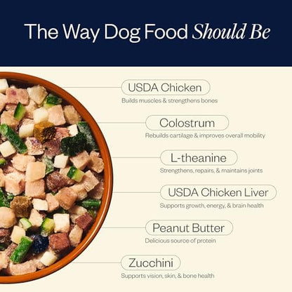 Maev Human-Grade Frozen Fresh Chicken Dog Food, Anxiety & Calming, 20 lb