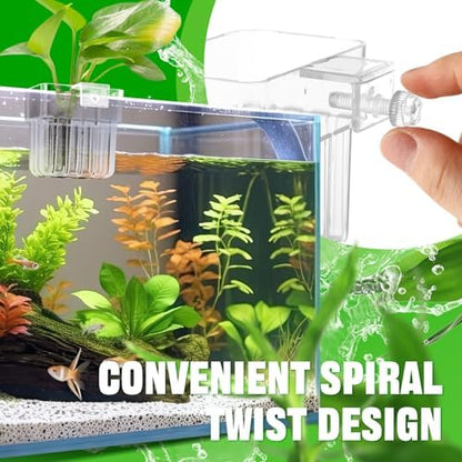 8 Pcs Clear Acrylic Aquarium Plant Holder Hanging Fish Tank Plant Holder