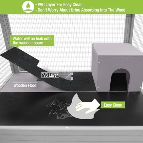 GUTINNEEN Large Ferret Cage Rat Cage 4 Levels Small Animal Cage for Chinchilla, Hedgehogs, Squirrel, Chameleon, Lizard, Gerbils Anti-Chewing