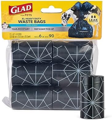 Glad for Pets Extra Large Scented Dog Poop Bags, Fresh Scent, 90 Count