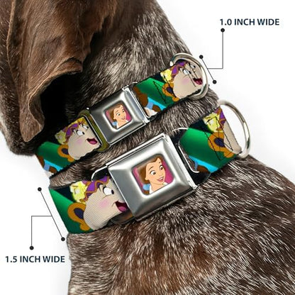 Buckle-Down Seatbelt Buckle Dog Collar - The Little Mermaid Under the Sea Scenes - 1.5" Wide - Fits 13-18" Neck - Small