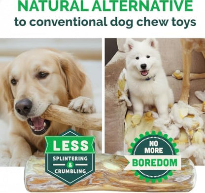 Coffee Wood Dog Chew Stick Toy for Dog, Made from Real Coffee Wood, Sticks for Pets, Safe Dental Cleaning Chews, Pets Health, Teeth Cleaning and Relieve Stress (Set 1 of Medium Size)