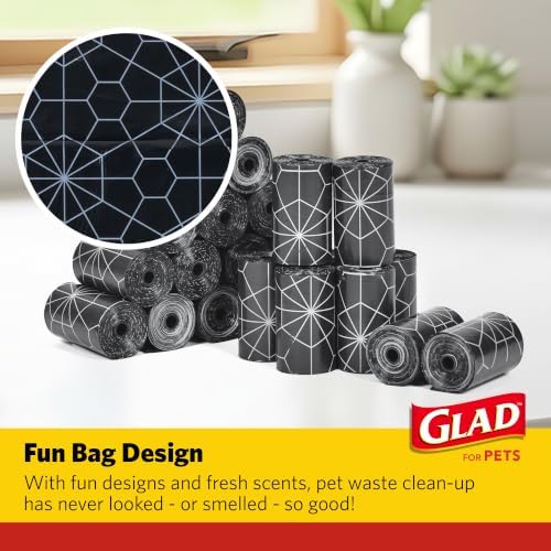 Glad Extra Large Heavy Duty Scented Dog Waste Bags, 360 Count Value Pack