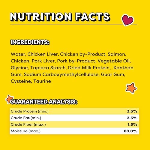 Temptations Creamy Puree Squeezable Lickable Cat Treats, Wet Cat Treats with Salmon, 0.42 oz. Tubes, 4 Count