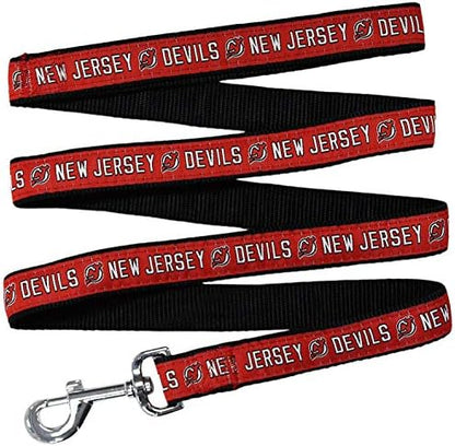 Pets First NHL New Jersey Devils Leash for Dogs & Cats, Large. - Walk Cute & Stylish! The Ultimate Hockey Fan Leash!, 6 ft Long x 1 in Width, NJD-3031-LG