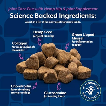 NaturVet Hip & Joint Supplement, Joint Care Plus for Dogs, 60ct