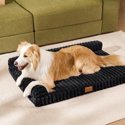 Orthopedic Medium Dog Bed Furry Pet Bed, Washable Cover 30''X20''