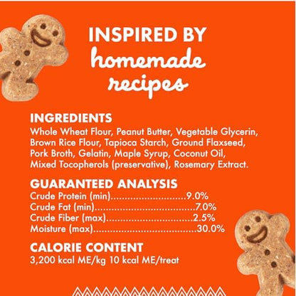 Buddy Biscuits 8 oz Bag of Softies Soft & Chewy Dog Treats, Peanut Butter