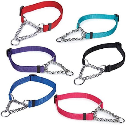 Guardian Gear Adjustable Martingale Choke-Style Dog Collar Purple 16-24 Inch