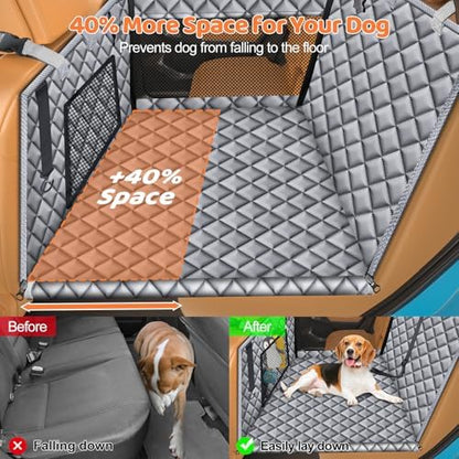 URPOWER Hard Bottom Dog Car Seat for Back Seat, Waterproof Hammock