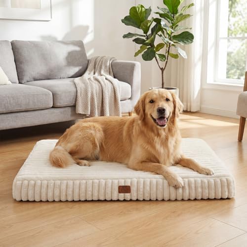 Orthopedic Dog Bed for XXL Dog, Waterproof Washable Pet Bed for Crate