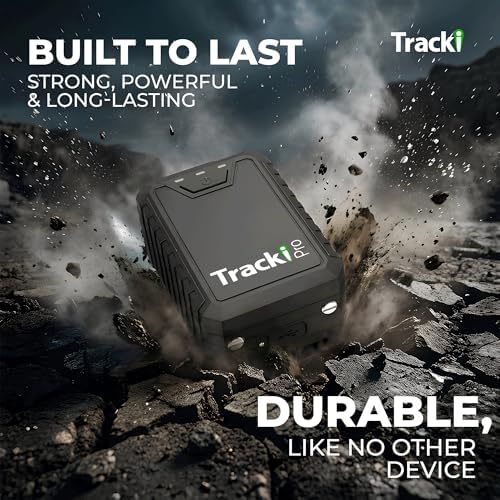 Tracki Pro GPS Tracker for Vehicles, 4G LTE, Long Life Battery (2Y Subs.)
