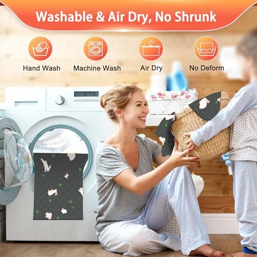 Guinea Pig Cage Liner, Reusable Guinea Pig Bedding Washable Absorbent Pee Pads for Dogs Kitten Rabbit Chinchilla Hamster, Leakproof & Anti Slip (2, C&C 2*3, 24"x36")