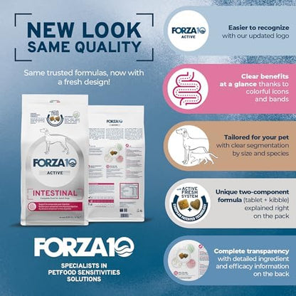 Forza10 - Intestinal Dry Dog Food for Sensitive Stomachs, 8.8 lb