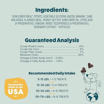Shameless Pets Soft-Baked Dog Training Treats, Bananas for Bacon - 16 oz