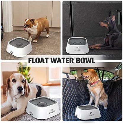 ELS PET Travel Bowl 35oz 1L No Spill Dog Cat Bowl Anti Slip Water Dispenser