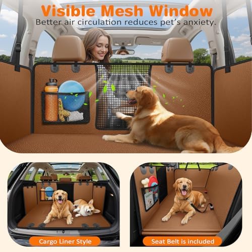 URPOWER XL Hard Bottom Dog Seat Cover for Full-Size Truck Back Seat