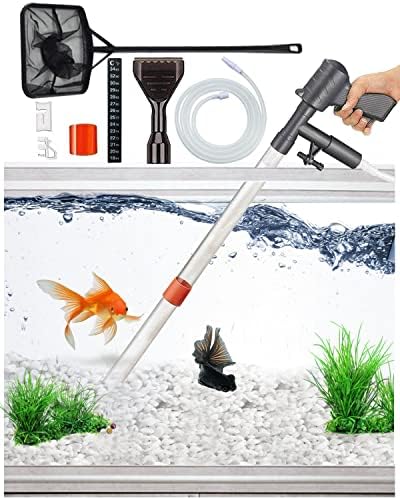 QZQ Aquarium Gravel Cleaner Vacuum Fish Tank Cleaner Tools Kit