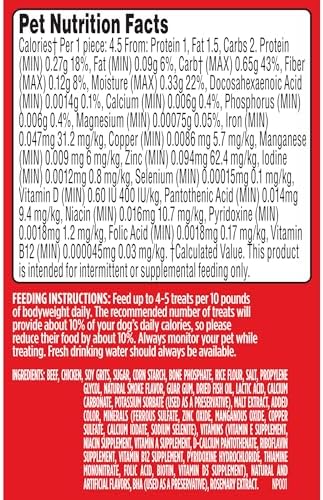 Milk-Bone Soft & Chewy Dog Training Treats, Mini Size, 18 Oz. Bag