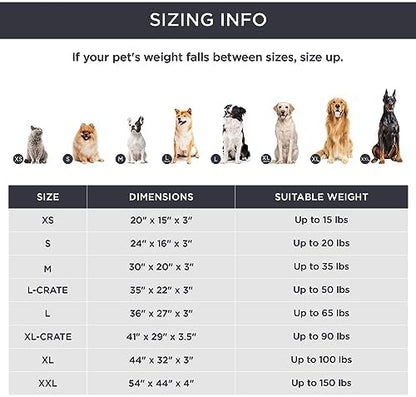 Bedsure XL Dog Bed, Extra Large Pet Bed with Comfy Sherpa,44x32in Brown