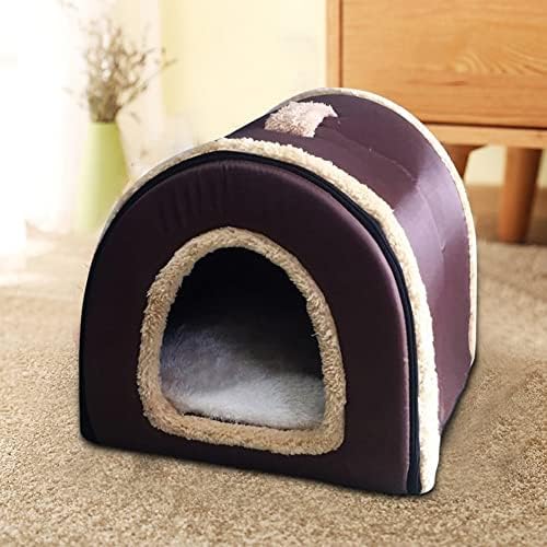 Pet Bed，Warm Cave Nest，Small Pet Animals Bed，Cozy Pet Bed，Pet Self Warming Beds，Cat Bed, Detachable semi-Enclosed Dual Purpose pet Bed, Warm Winter pet Litter, cat House。