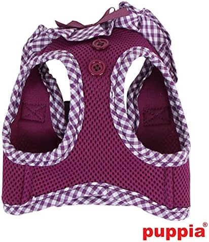 Puppia Vivien Vest Dog Harness Step-in All Season Mesh Cute No Pull No Choke Walking Training for Small Dog, Purple, Small