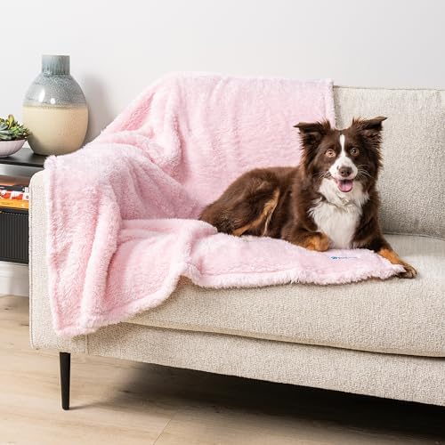 PetAmi Soft Plush Sherpa Dog Blanket for Pet Cat, Large 40x60, Pink