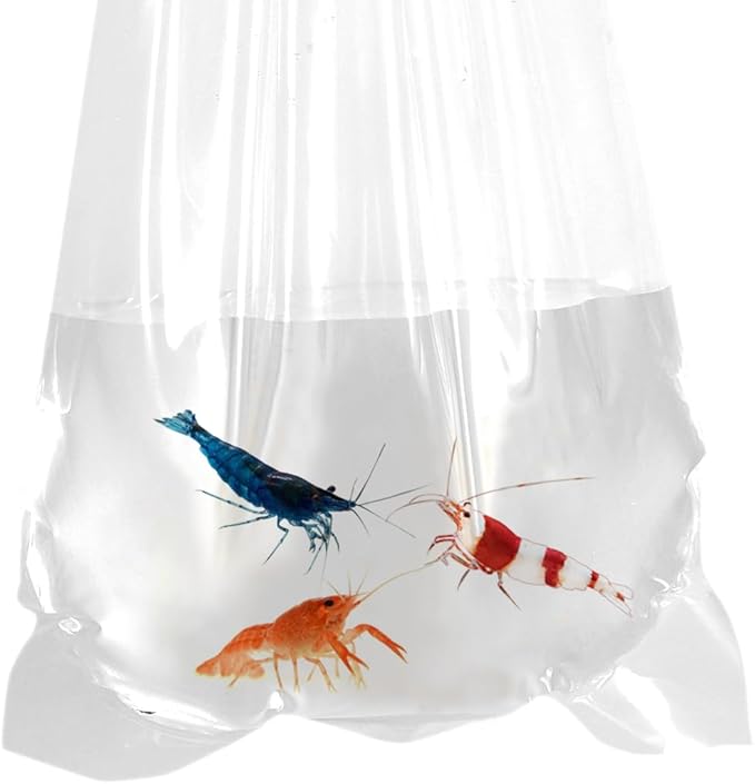 Fishery Bags 4 Inches Leak Proof Rounded Bottom Clear Plastic Fish Bags for Shrimps and Betta Fish Transport. (4" x 10" / 1000 Pack / 3 Mil)
