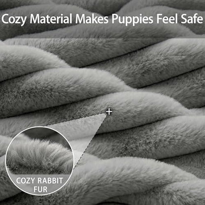 Dog Beds for Small Medium Dogs, 20in Washable Fluffy Cat Puppy Bed
