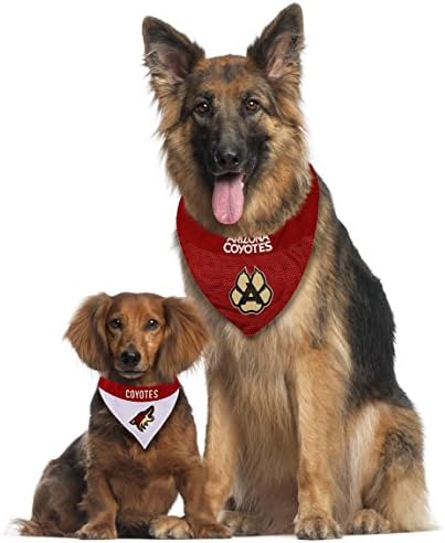 NHL Arizona Coyotes Bandana for Dogs & Cats, Small/Medium. - Cute & Stylish Bandana! The Perfect Hockey Fan Scarf Bandana, Great for Birthdays or Any Party!