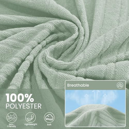 L Shaped Sectional Couch Cover 2 Piece, XXX-Large, Light Green