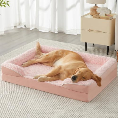 WNPETHOME Orthopedic Washable XL Dog Bed for Senior Dog Cozy Sleep