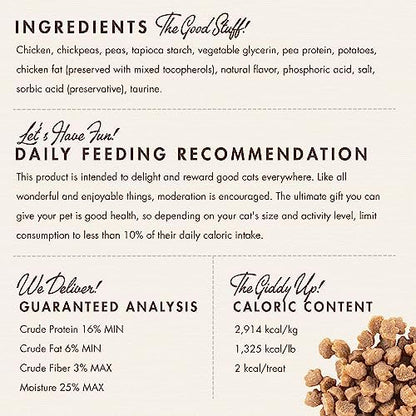 Fromm PurrSnackitty Chicken Flavor Snackitties Treats - Premium Soft & Savory Cat Treats - Pack of (3) 3 oz Bags
