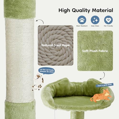 DUMOS 54-inch Cat Tree Tower with Scratching Posts, Indoor Use