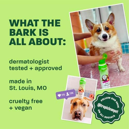 TropiClean Tearless Puppy Shampoo, 3X Long-Lasting Scent, 20oz