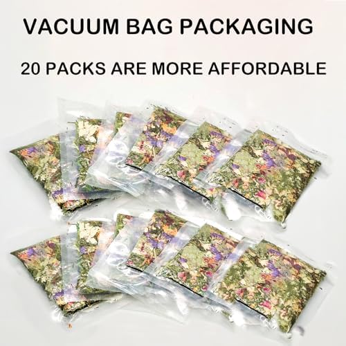 20pcs Rabbit Timothy Hay Chew Toys with Herbal Flowers for Small Pets