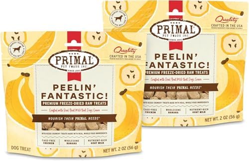 Primal Peelin' Fantastic, Dog Treats, Chicken & Banana, 2 oz (2 Pack)