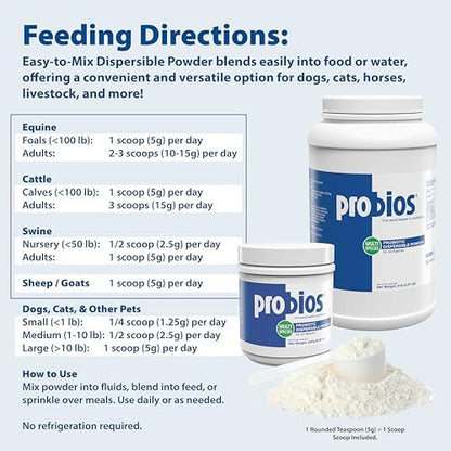 Probios Digestive Support Powder for Pets, 5 lb, 2-Pack