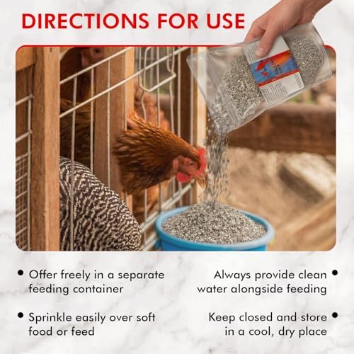 Morning Bird Poultry Grit for Chicken, Mineral-Rich Chicken Grit Formula for Digestion & Calcium Support, 9 lbs