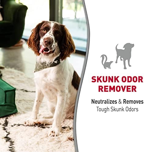 Nature’s Miracle Skunk Odor Remover with Lavender Scent, 32 Fluid Ounces, Removes Skunk Odors On Fabrics, Clothing, Carpets And Other Surfaces (Pack of 2)