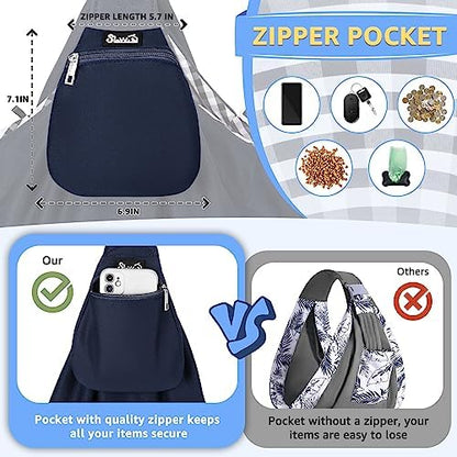 SlowTon Dog Carrier Sling - Thick Padded Shoulder Strap Adjustable, DBL, M
