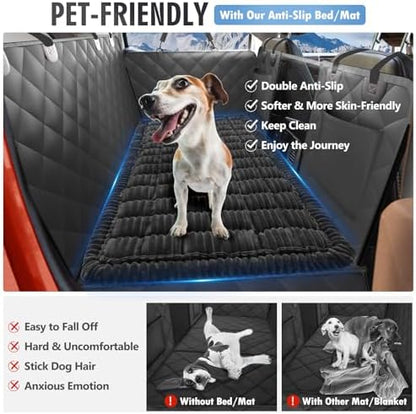 Dog Bed for Car Back Seat, Non-Slip Backseat Pet Mat XL, 59”X27.5”